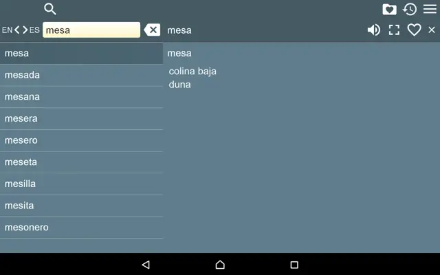 EN-ES Dictionary android App screenshot 0