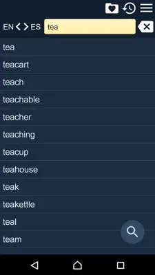 EN-ES Dictionary android App screenshot 9