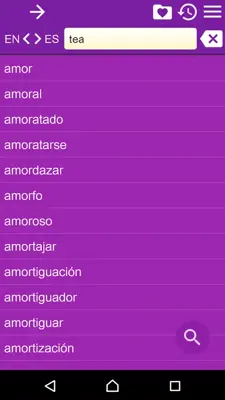 EN-ES Dictionary android App screenshot 6